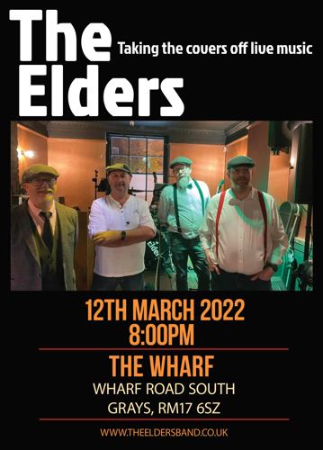 Poster for The Wharf, Grays, 12 March 2022